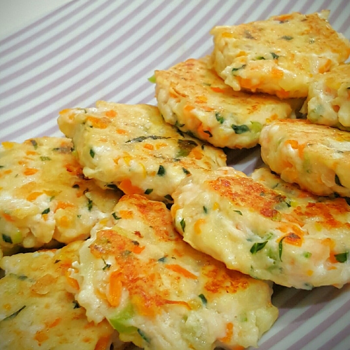 離乳食後期～手づかみ食べに！豆腐ハンバーグ